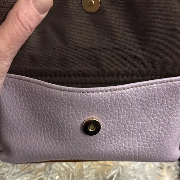 B.O.C. Born Concepts Lavender and Brown Crossbody Bag or a wristlet! - Picture 5 of 12